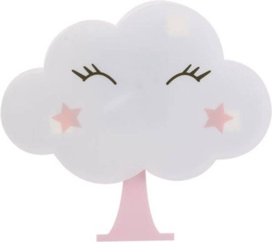Nachtlampje Wolk muursticker LED