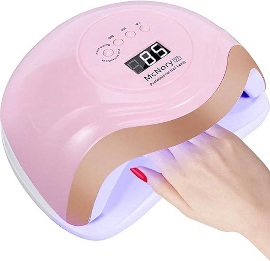 Nageldroger van 168 W uv-led-nagellamp voor alle gelnagels 10 30 60 99 seconden-timer professionele nageldroger lamp met sensor lcd-display afneembare bodemplaat sneldrogende nagellamp