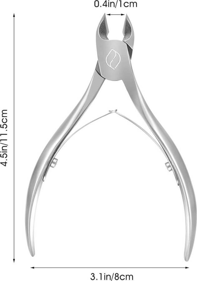 Nagelknipper kopsnijder Teennageltang Precisie-nagelschaartje Teennageltang voor dikke nagels of ingegroeide teennagels en teennagels