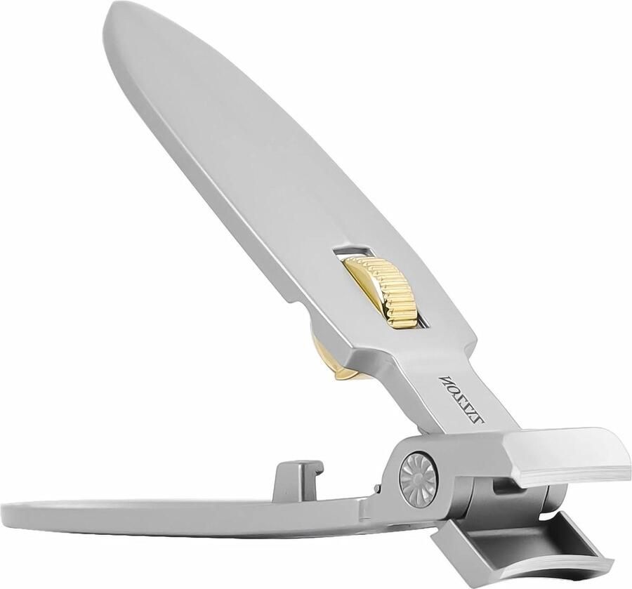 Nagelknipper met brede opening voor dikke nagels ultrascherpe nagelsnijder met vanger en slot ergonomische hendel robuuste tondeuse voor vingernagels en teennagels professionele nagelverzorgingstool