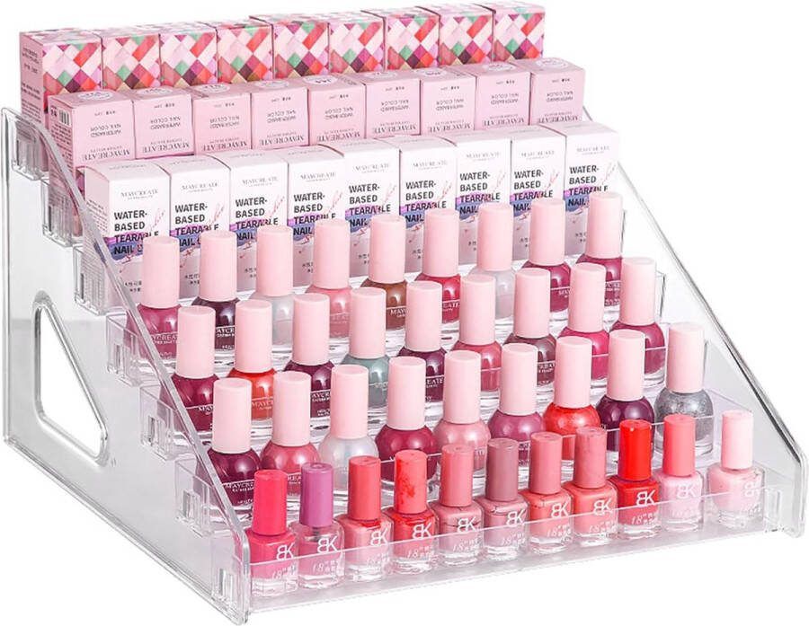 Nagellak opslag van 7 lagen zonnebril acryl display rek etherische oliën houder transparante make-up organizer