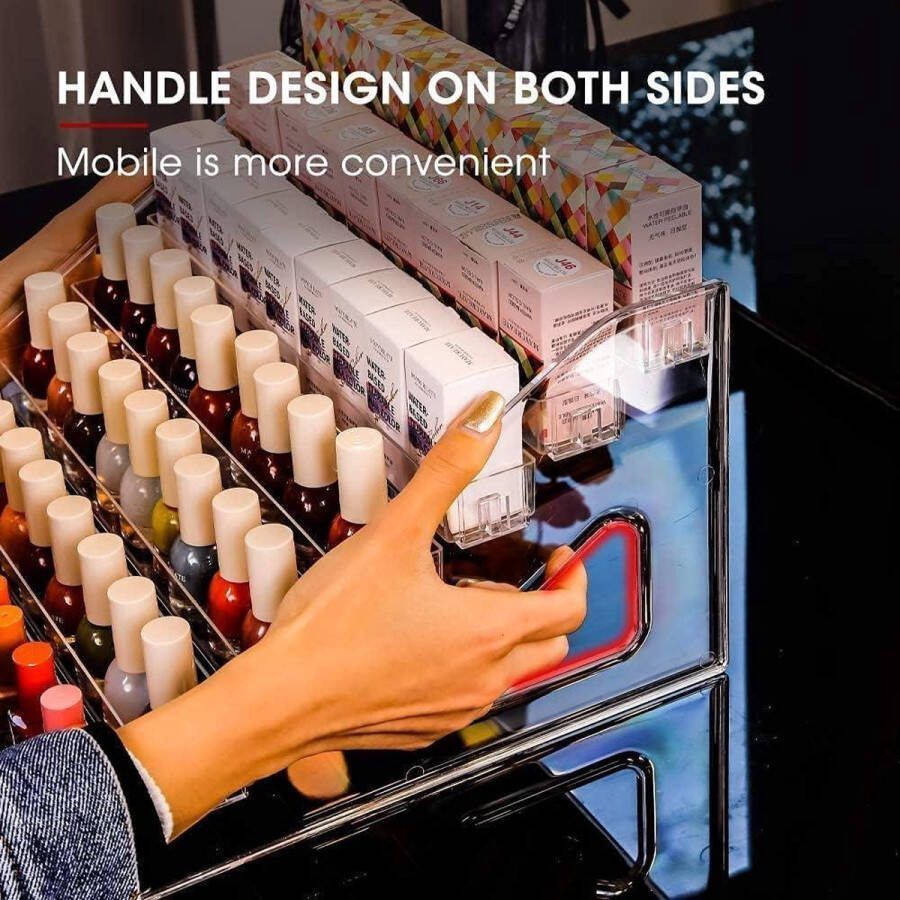Nagellak Organiser 84 Flessen 7 Lagen Verf Opslag Zonnebril Acryl Display Rack Essentiële Oliën Houder Clear Make-up Organiser