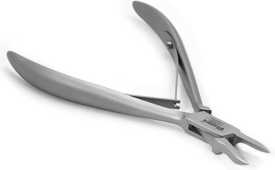 Nageltang hoektang zeer slanke smalle punt podologie-gereedschap voor fijne hoekwerkzaamheden voetverzorging roestvrij staal 13 cm
