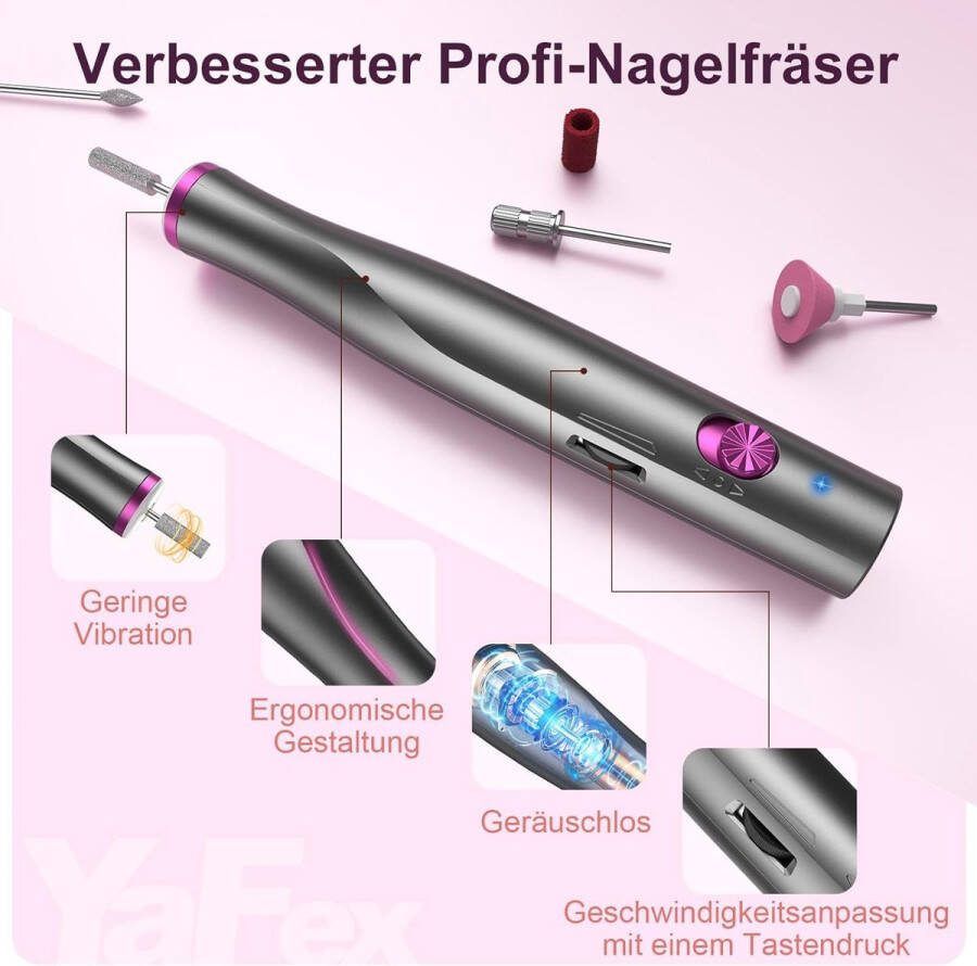 Nagelvijl voor Acryl- Gel- en Natuurlijke Nagels 25000 rpm