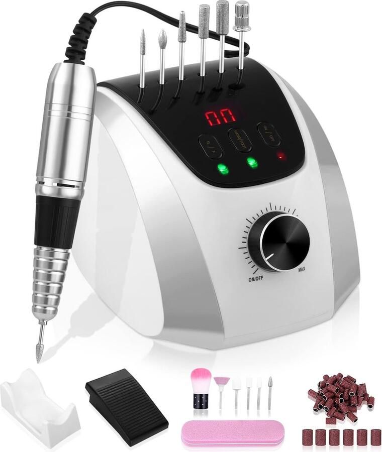 Nagelvijl voor Acryl- Gel- en Natuurlijke Nagels 35 000 rpm