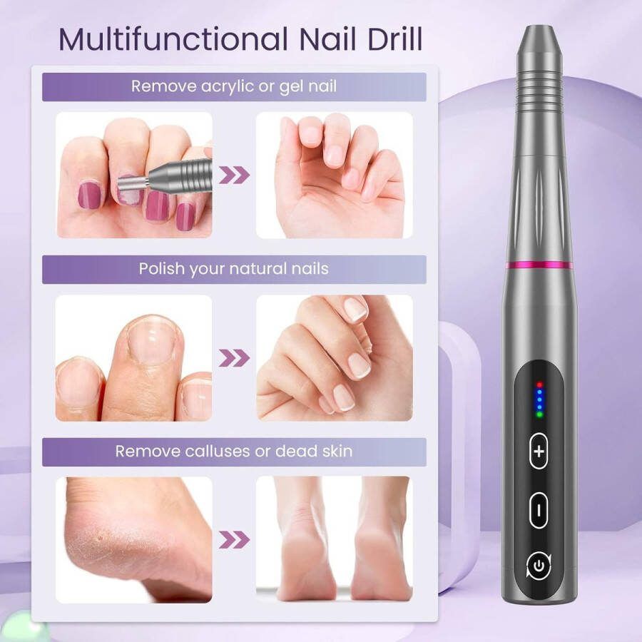 Nagelvijl voor Beginners en Professionele Pedicure en Nagelstudio en Persoonlijke doe-het-zelf
