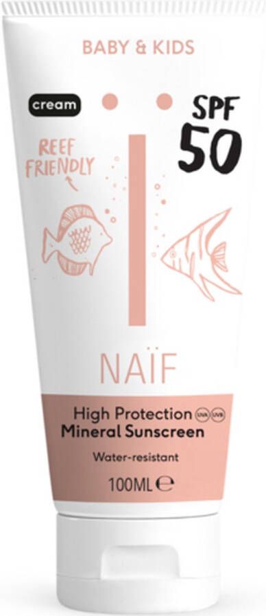 NAIF Sunscreen Cream For Baby & Kids SPF50 100ML