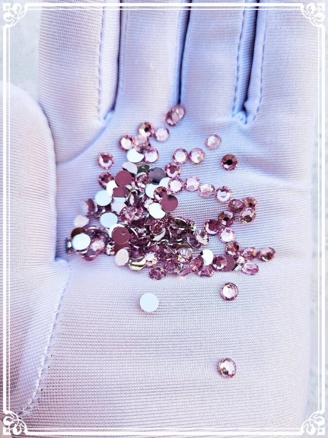 Nail art Steentjes Diamantjes Hobby Roze 100 stuks 5mm Knutselen Hobby Decoratie Glitter