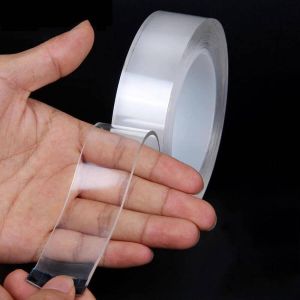 Nano tape – Dubbelzijdige tape – transparant – 3 meter – sterkste tape op de markt – herbruikbaar afwasbaar