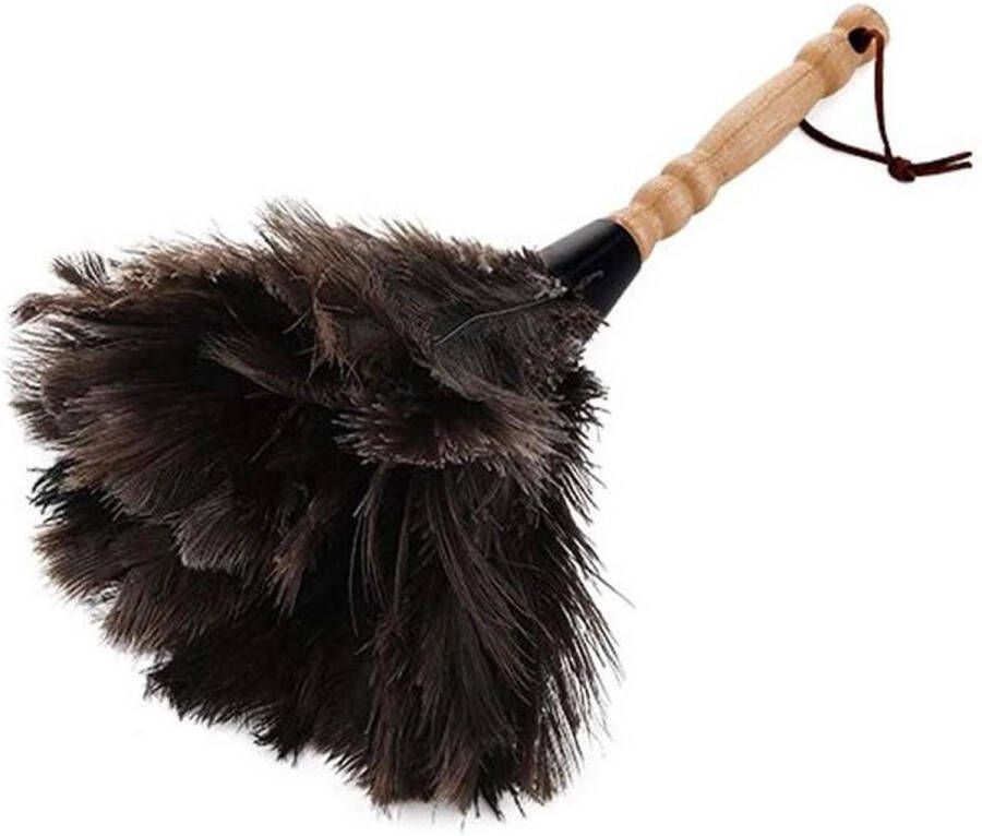 Natuurlijke struisvogelveren stofdoek boeket bamboegreep veer stofwisser 32 cm (1#) Plumeau