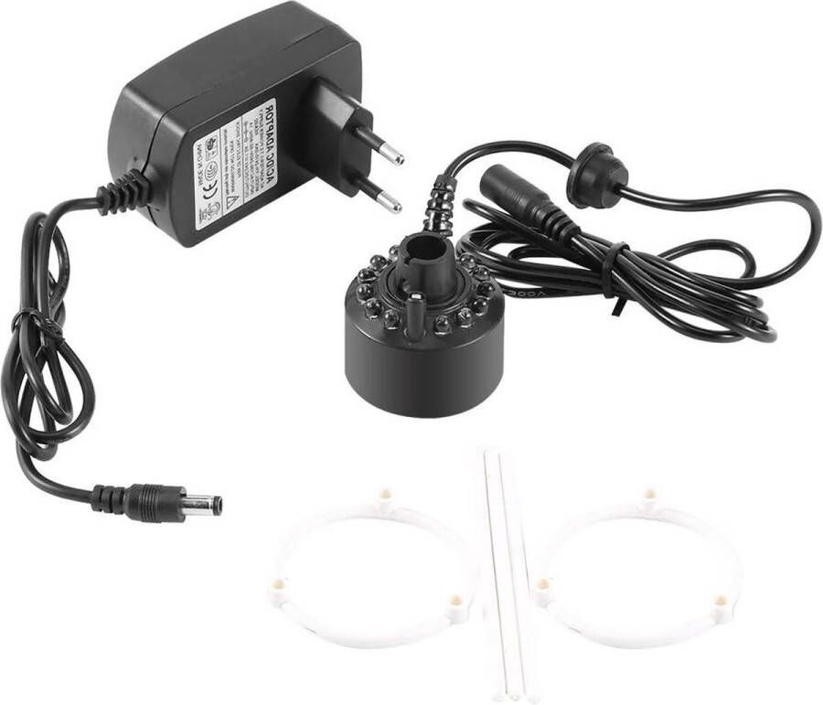 Nebulizer Smoke Machine Trilogy Atomizer Diffuser 12 LEDs Power Supply 110-240V 220V