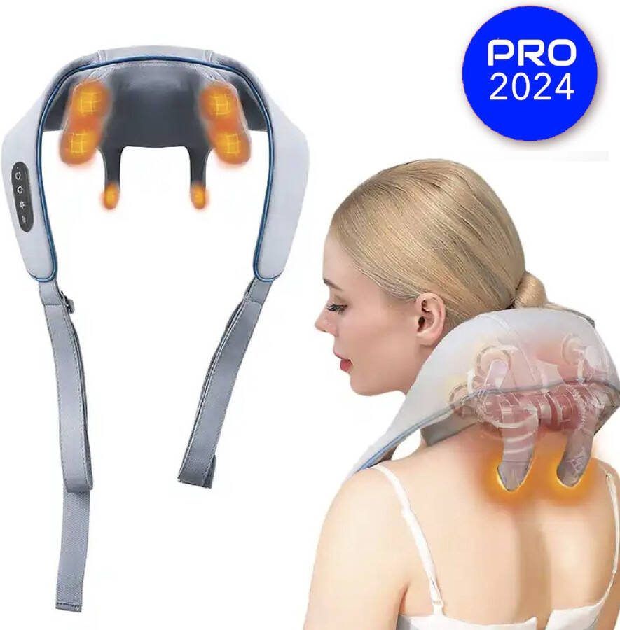 The Useful Nekmassage Apparaat 4 in 1 Massage Apparaat Nek En Rug Schouder Beenmassage Betere Bloedsomloop Healing Hands Neck Massager Draadloos