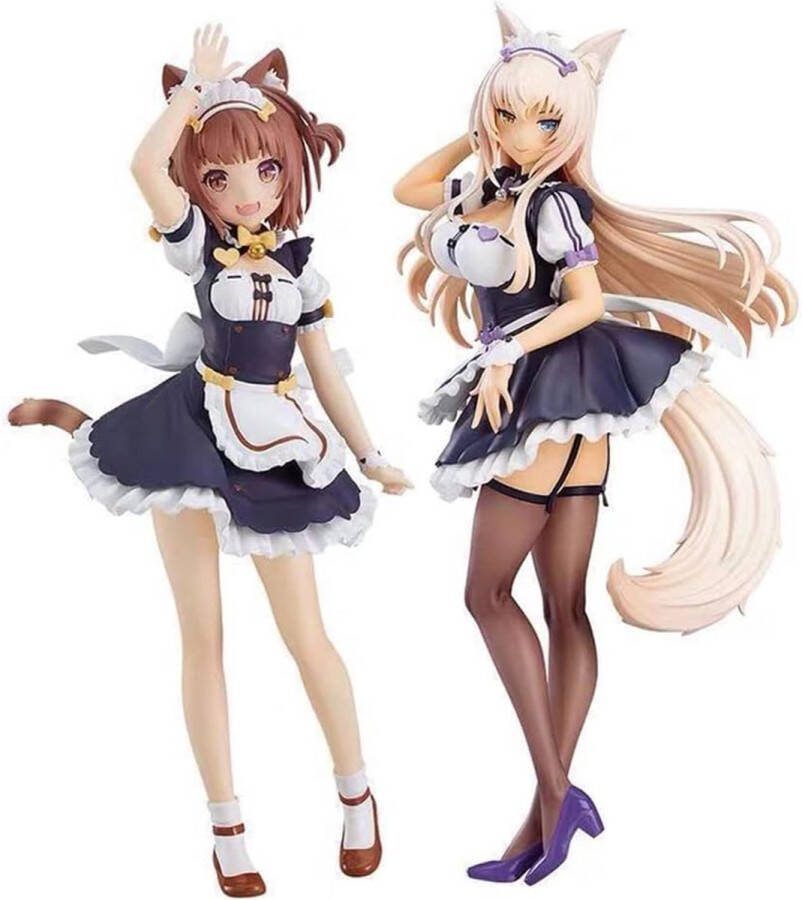 Nekopara Figuur Speelgoed PVC Kokos Kaneel Actiefiguur Model Desktop Ornamenten Verzamelbare Benodigdheden met Anime Touch Kawaii Anime Figuur
