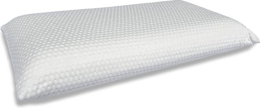 Neksteunkussen van visco-zacht schuim hoofdkussen visco-elastisch memory kussen nekkussen incl. overtrek wit 70 x 35 x 13 cm