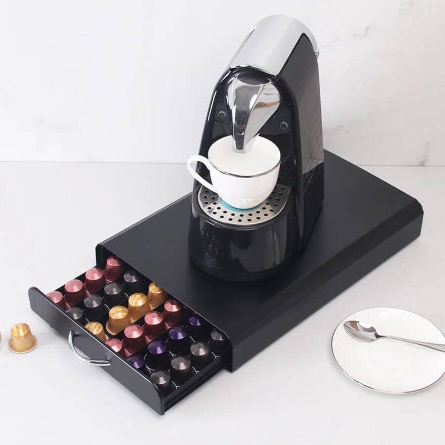 Nespresso Capsulehouder met Uitschuifbare Lade 60 Capsules Metaal Met handvat