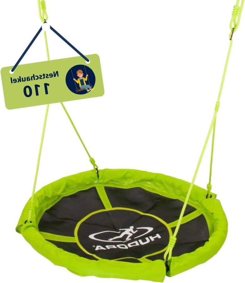 Nestschommel 110 cm groen tuinschommel 100 kg belastbaar buiten speelgoed