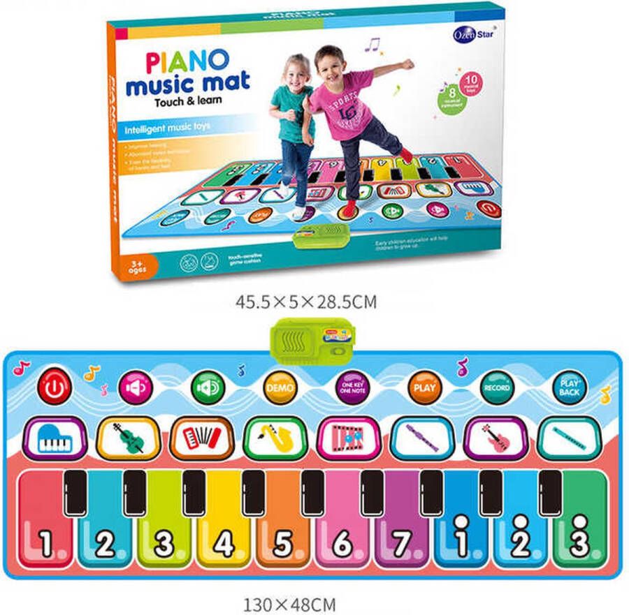 New Speelmat Piano Mat Dansmat Piano mat Baby en Peuter Grappig-Speelkleed Baby Waterbestendig Keyboard Opvouwbaar-Jongen Meisje-2 tot 4 Jaar-Sinterklaascadeau-Pakjesavond-Motoriek-Geluid-Verjaadagscadeau