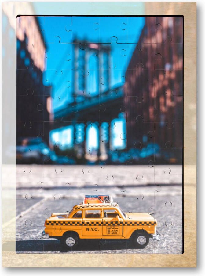 New York Taxi 54 Stukjes Houten Puzzel