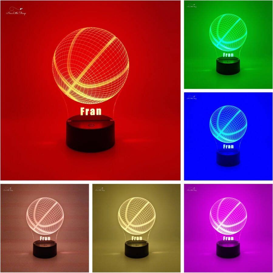 [Nice Little Things] Gepersonaliseerde RGB LEDlamp Basketbal