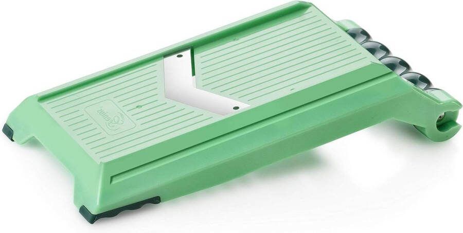 Nicer Dicer Chef Speed Slicer verstelbare schaaf incl. mobiele telefoon hopper (2 delen) voor het snijden van dunne schijven (1-5 mm) komkommerschaaf groenteschaaf groentesnijder keukengadgets