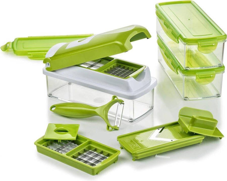 Nicer Dicer Smart 13-delig groentesnijder mandoline 800 ml snijder dicer food chopper