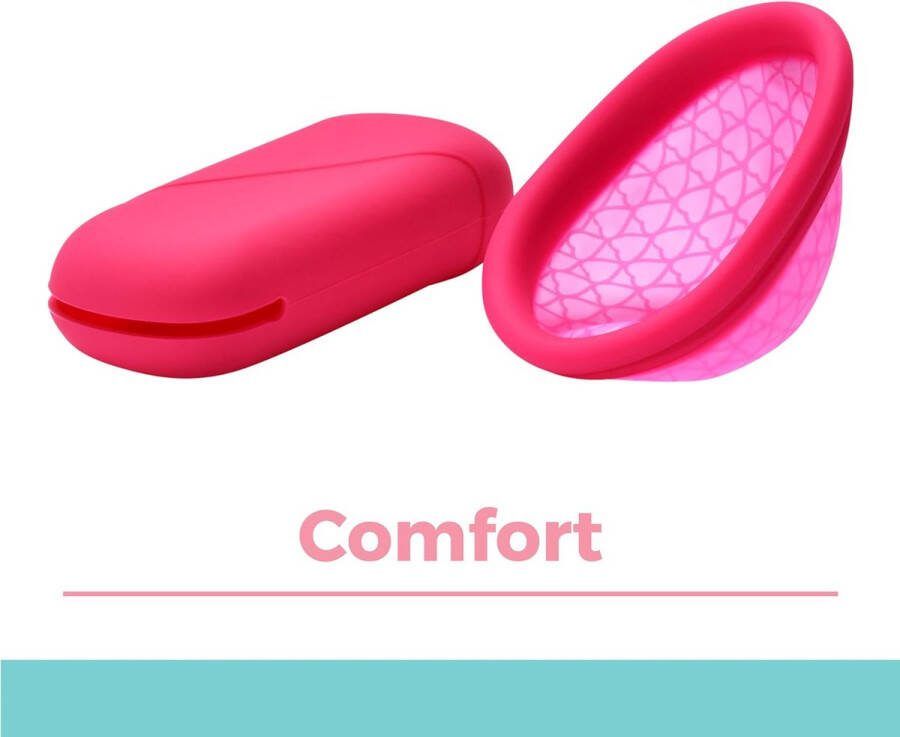 Nieuwe generatie ultradunne Menstruatiedisc Maat L(65x67x34mm)50ml medische siliconen Ook te gebruiken met een spiraal De herbruikbare menstruatie disc is een duurzaam alternatief voor tampons flat-fit en herbruikbare menstruatiecup