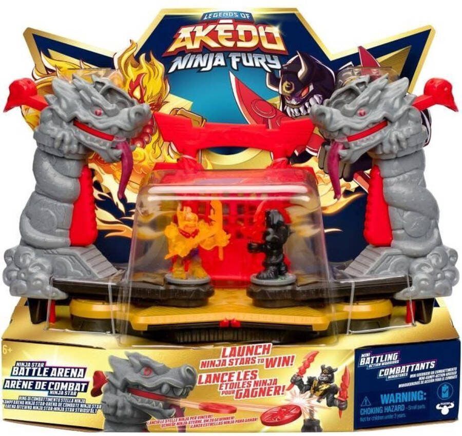 Ninja Fury Combat Arena MOOSE TOYS AKEDO Vecht met beeldjes controllers en geluidseffecten