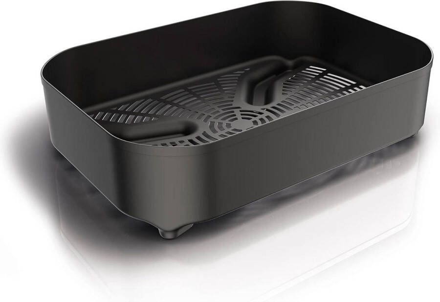 Ninja Woodfire Combo scherpermand officieel accessoire zwart XSKCRSPBKT luchtfrituurmand met halve breedte compatibel met OG700-serie Plancha Bbq