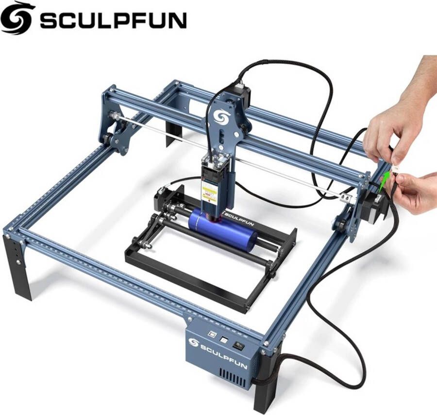 Nique Graveermachine S9 Laser Graveermachine 90W Laser Cutter Laserprinter All In One Graveren Hout Acryl Laser Snijmachine