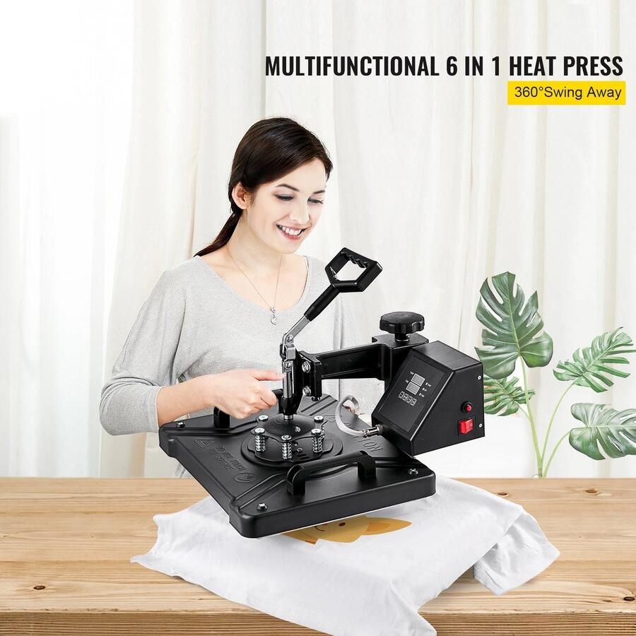 Nique Hittepers Transferpers Heat press machine 6 in 1 12x15 inch