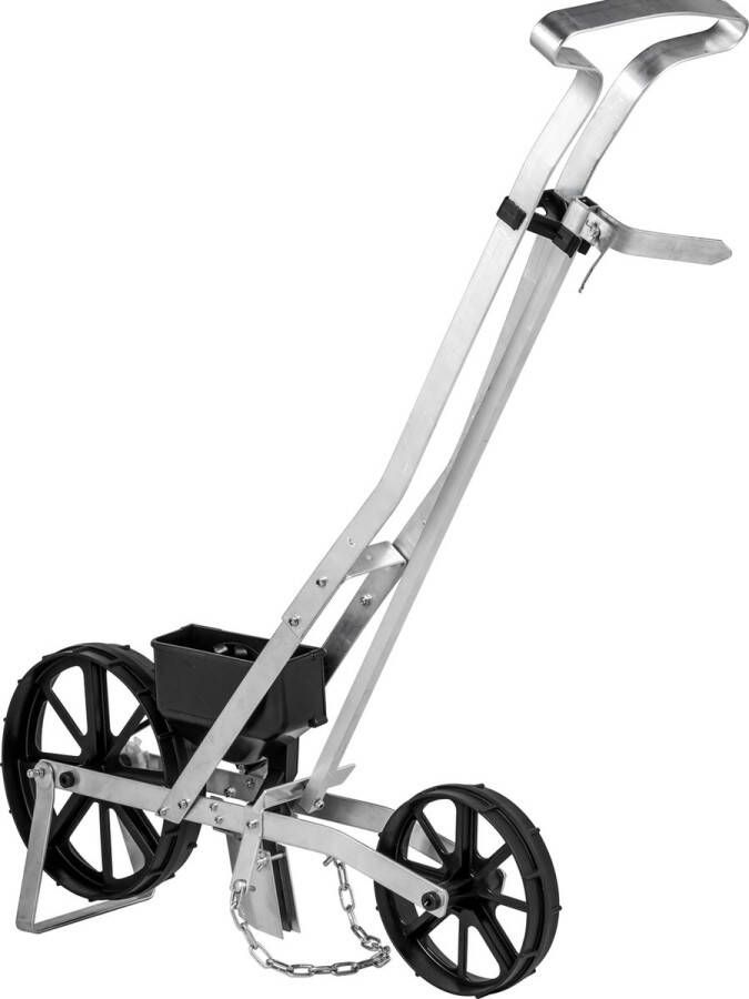Nique Strooiwagen Strooimachine Tuinstrooier Zaaimachine Strooikar Zwart