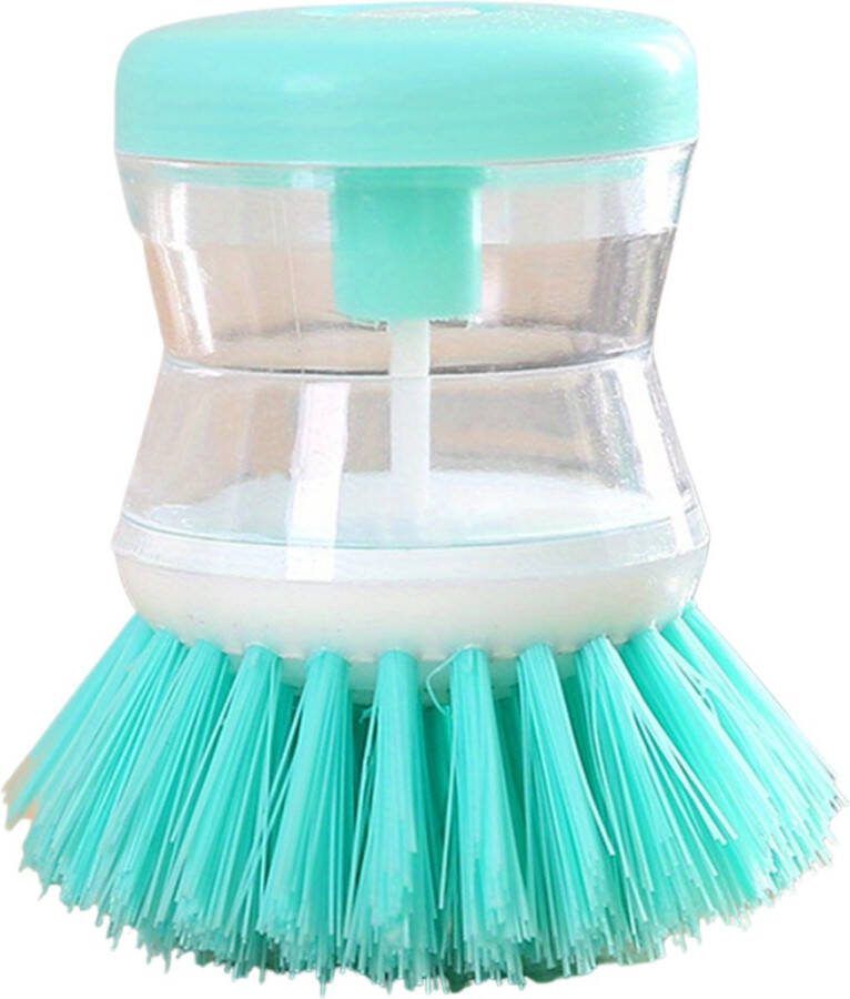 Nivard Afwasborstel Met Zeepdispenser Afwasborstel Met Zeepreservoir Dish Brush Groen
