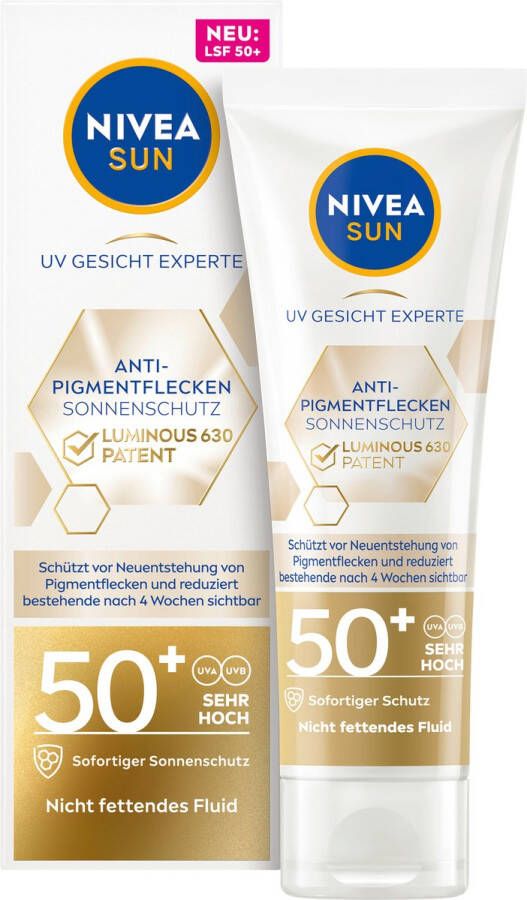 NIVEA SUN Zonnebrand Gezicht Anti Pigmentatie SPF 50+ 40 ml