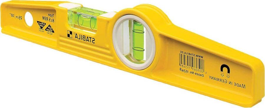 Nivel 81 S REM 25cm Stabila waterpas voor nauwkeurige metingen