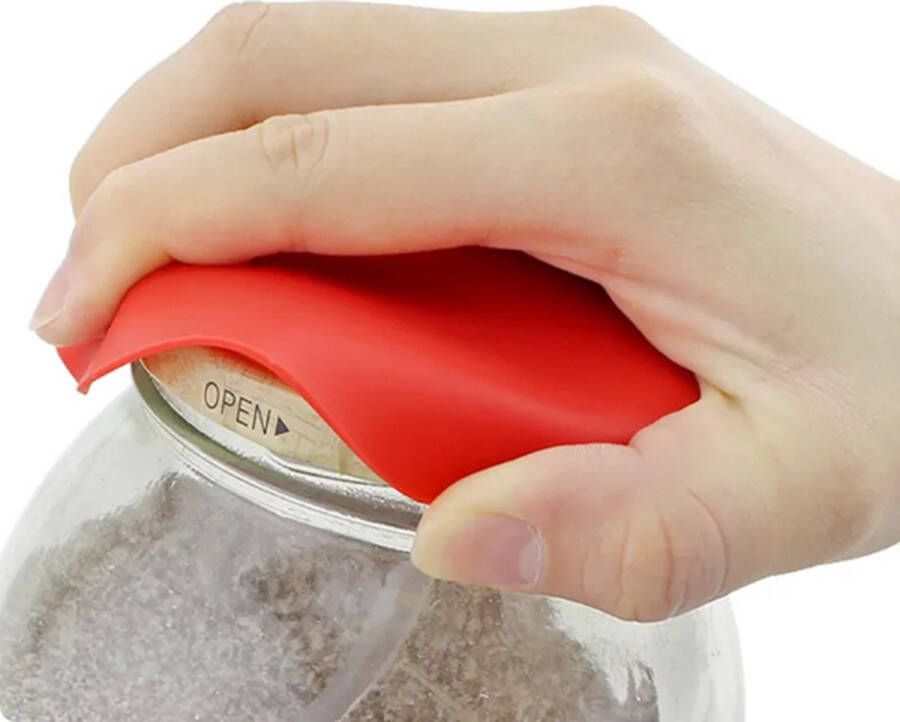 Non Slip Potopener Grip Opener Siliconen Antislip twist-off Multicolor Maakt potten en flessen gemakkelijk open