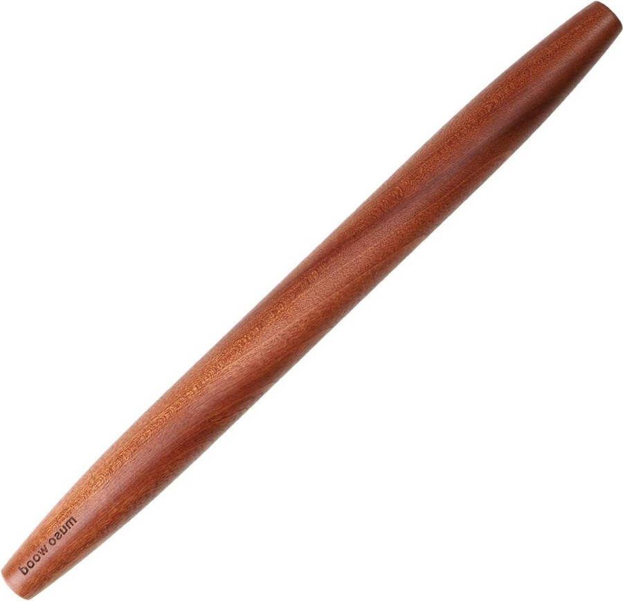 Non stick houten deegroller 40cm Taps toelopend voor fondant gebak Pizza koekje taartkorst Sapele houten roller