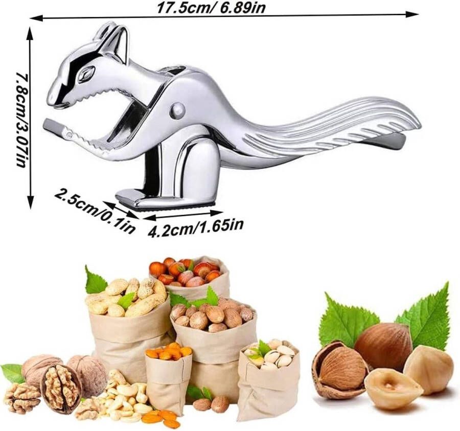 Notenkraker van roestvrij staal multifunctionele notenkraker walnoottang notenopener roestvrij staal notenkraker professionele notenkraker voor de meeste noten
