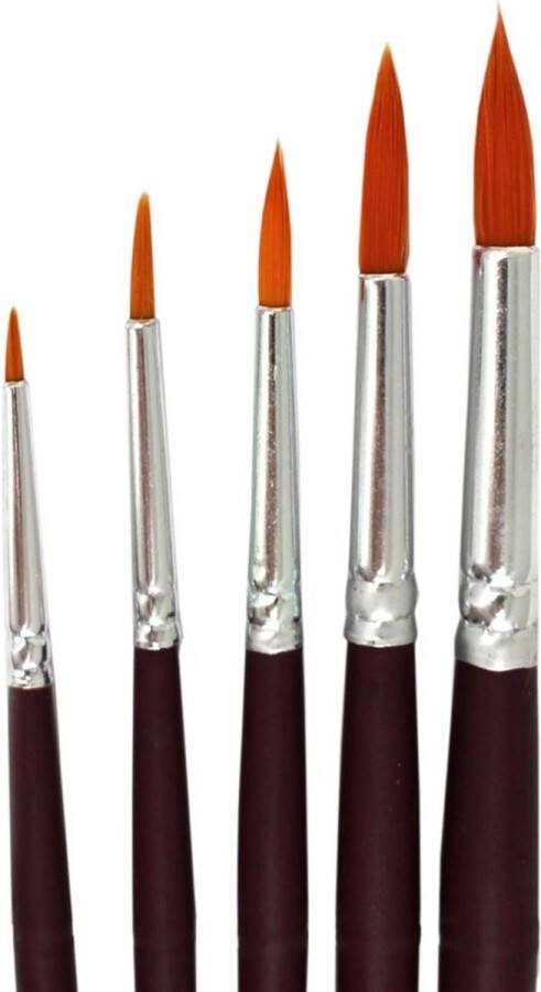 Nylon Penselen Kunstenaarspenselen Set van Acryl Waterverf en Olieverf voor Beginners Volwassenen Kinderen Kunstenaars en Schilderliefhebbers