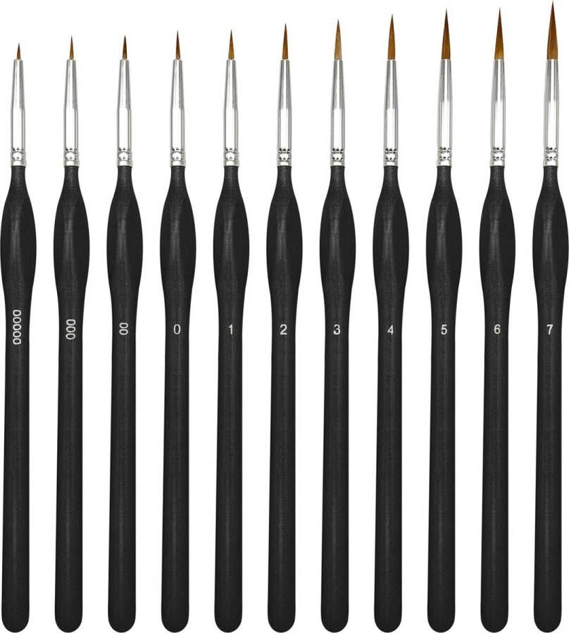 Nylon Penselen Kunstenaarspenselen Set van Acryl Waterverf en Olieverf voor Beginners Volwassenen Kinderen Kunstenaars en Schilderliefhebbers