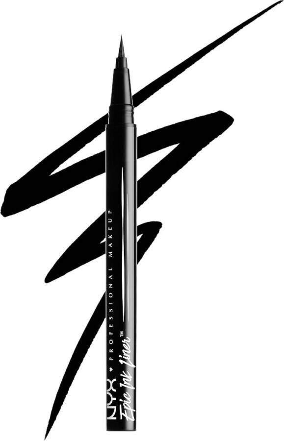 NYX Professional Makeup Epic Ink Eye Liner Viltstift Liner Pen Waterdicht Veganistische formule Zwart