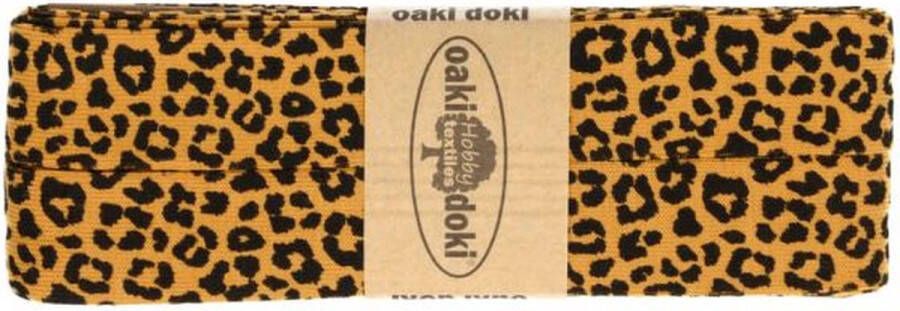 Oaki Doki tricot de luxe biaisband 3006 panterprint Oker