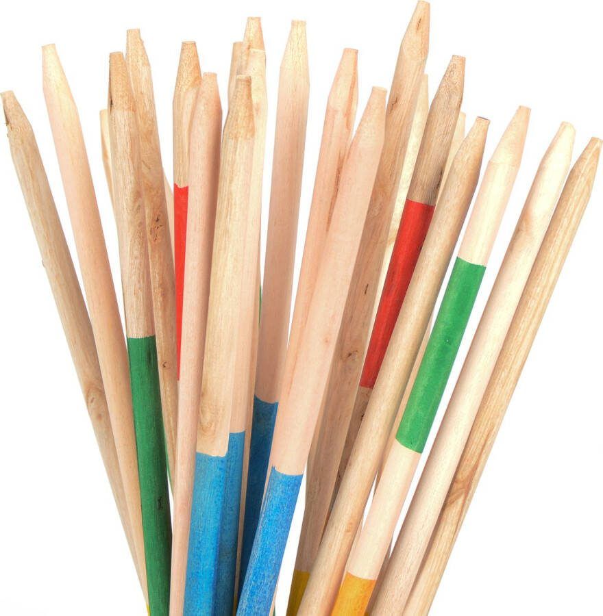 Ocean 5 XXL Mikado 80cm reuzenmikado het klassieke gezelschapsspel als houten speelgoed voor buiten Mikado spel kinderen Jumbo behendigheidsspel voor groot en klein