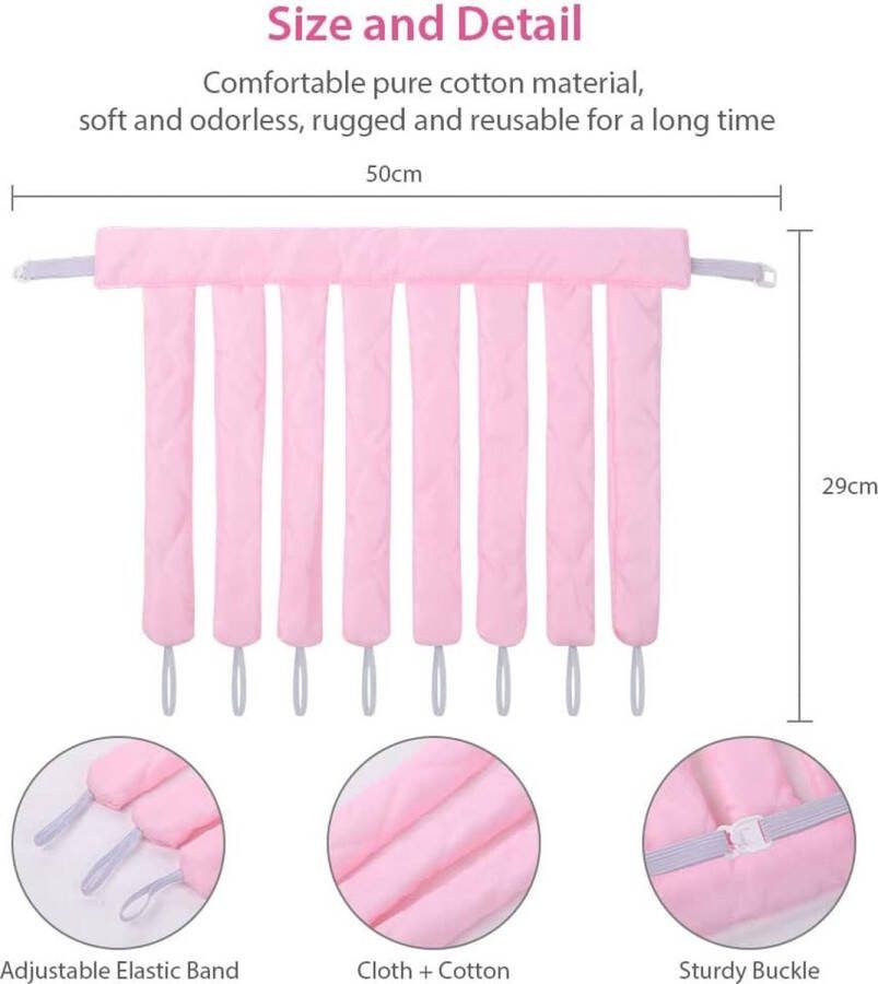 Octopus Heatless Curling Rod Octopus Design Hitteloze Krulstaaf Hoofdband Zacht Zijden Lint Slaap Haar Rollers Golf Haarkrulspelden Luie Krultang Set Overnight DIY Hair Styling Tools voor Lang Halflang Haar (Roze)