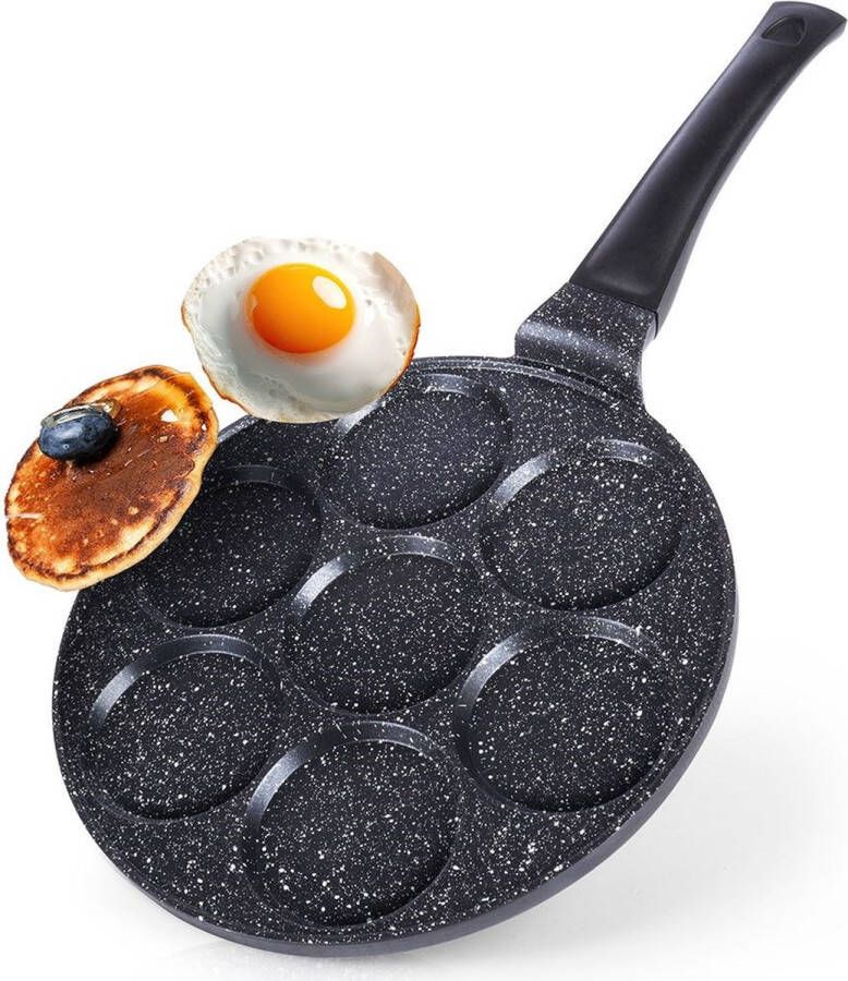 Ogenpan spiegelei-pan pannenkoekenpan van graniet 26 cm
