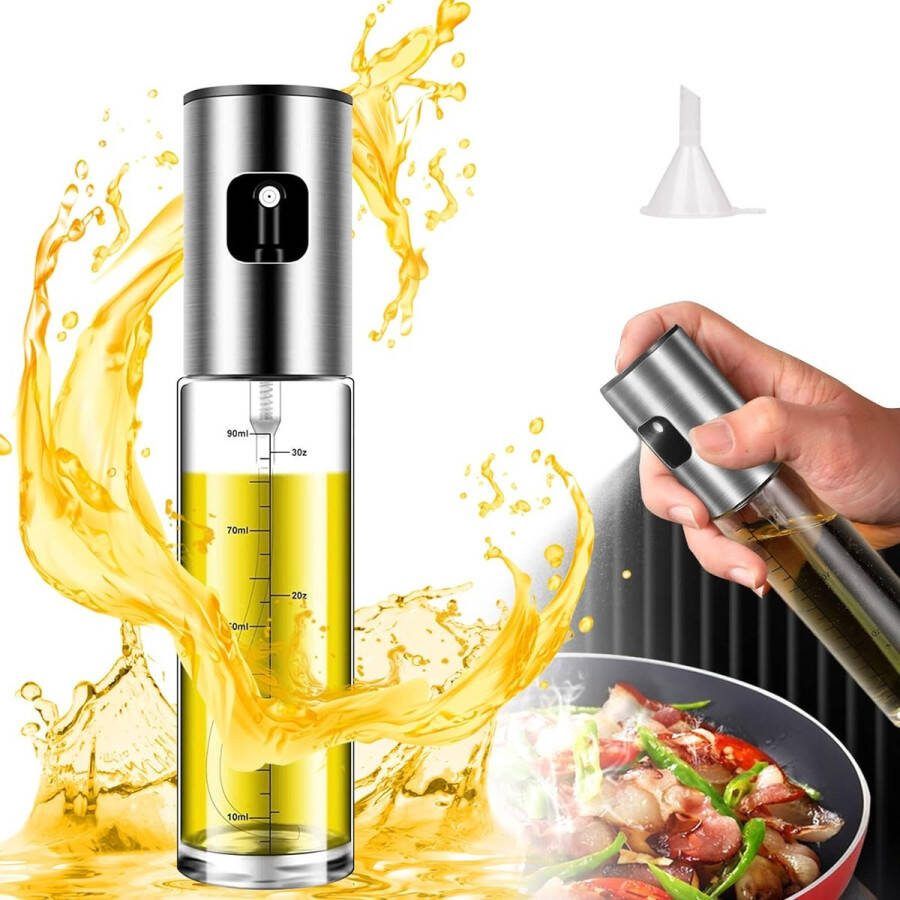 Olie spray fles Olie Sproeier Dispenser Olie spray fles azijn sproeier Dressing Spray Grillen Olijfolie Glazen Fles 100ml Keuken Gadgets
