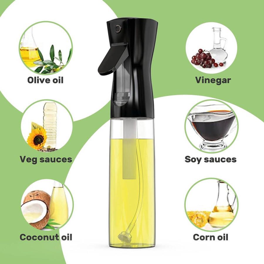 Oliespray voor in de keuken 300 ml oliedispenser spuitbus voor olijfolie en azijn om te koken