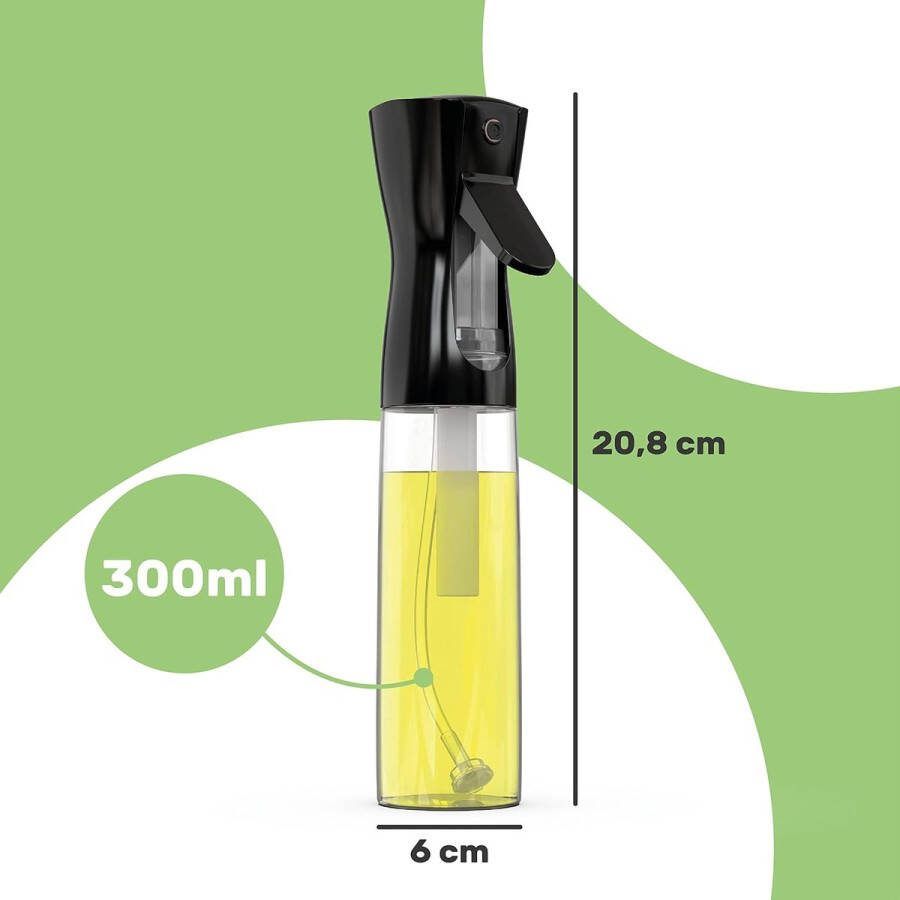 Oliespray voor in de keuken 300 ml oliedispenser spuitbus voor olijfolie en azijn om te koken