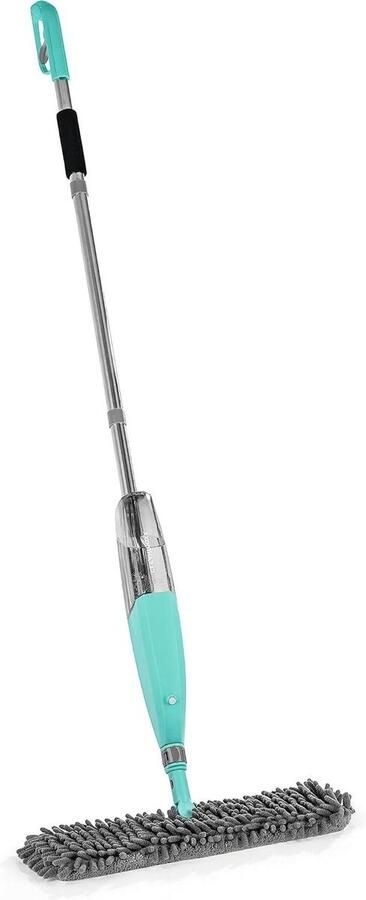 Omkeerbare spray-mop vloerwisser met sproeifunctie en telescoopsteel natte en droge reiniging gevoelige vloeren