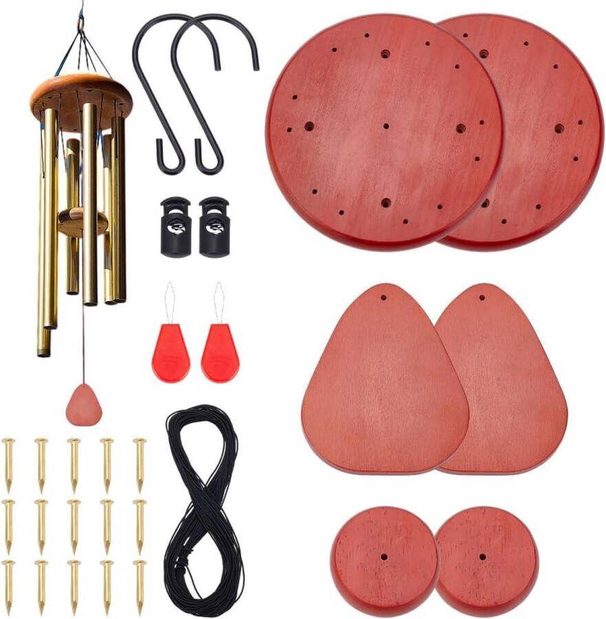 Onderdelen vervanging windgong reparatie kit doe-het-zelf windgong maken inclusief top accessoires outdoor tuin terras decoratie