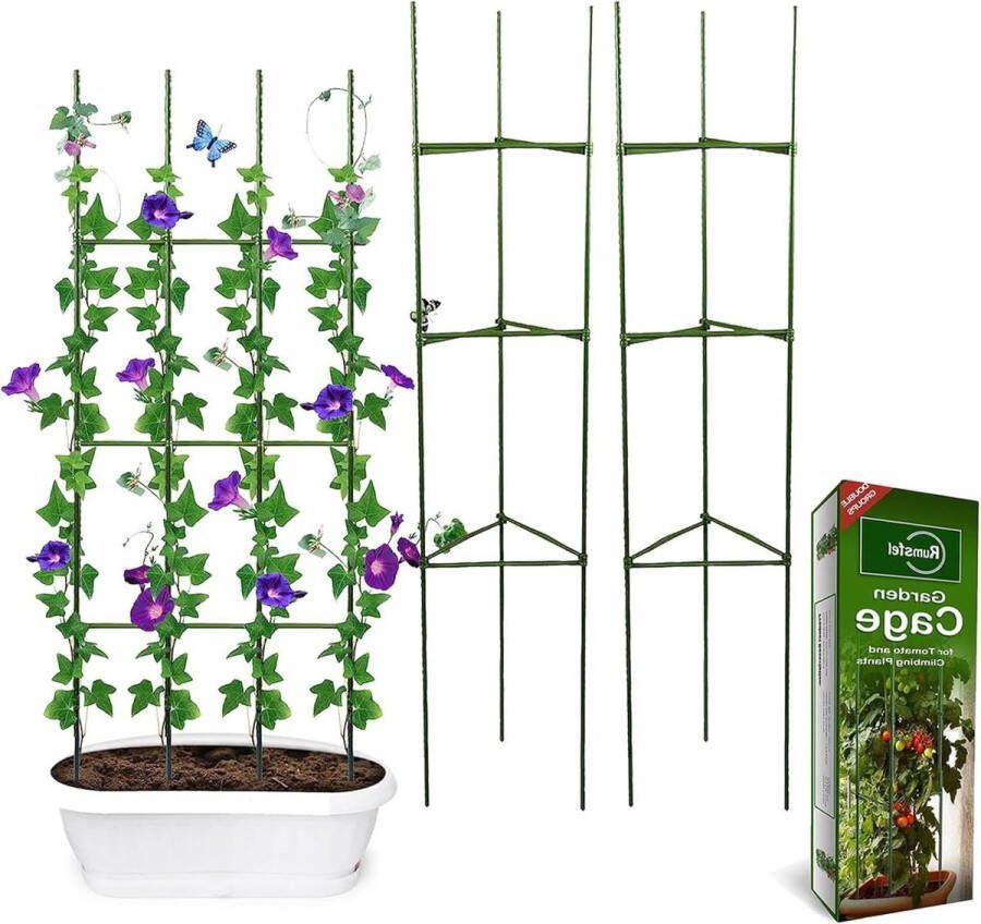 Ondersteunende kooi voor tomaten Stevige tuinplanten Trellis voor verticale klimplanten Bloemen en fruitkooi tomaten spiraal